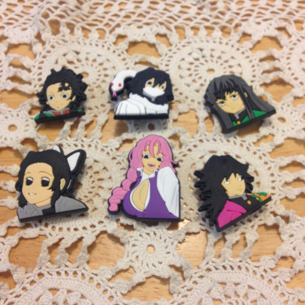 Kid's jibbitz, shoe charms for crocs or crocs-style shoes, anime
